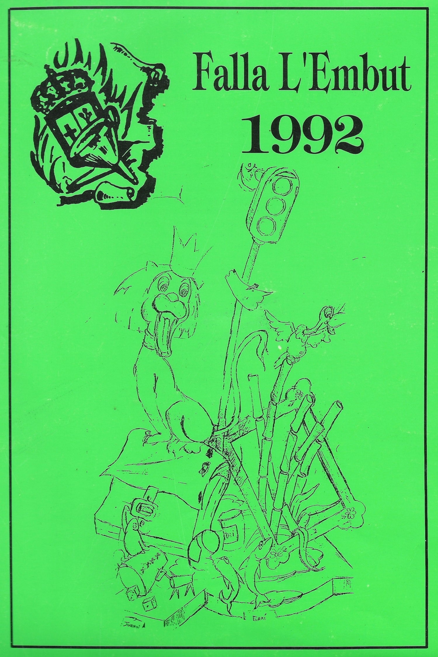 Llibret Falla l'Embut 1992