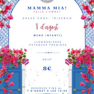 Sopar Eivissenc - Menú infantil